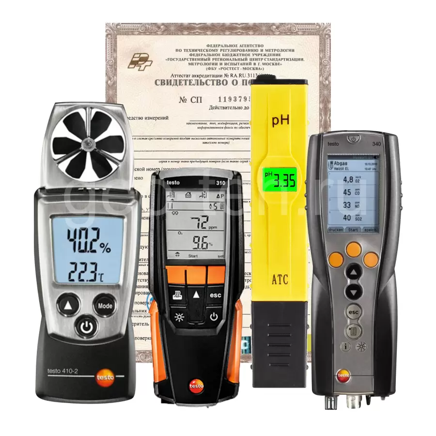 Поверка измерителей параметров окружающей среды