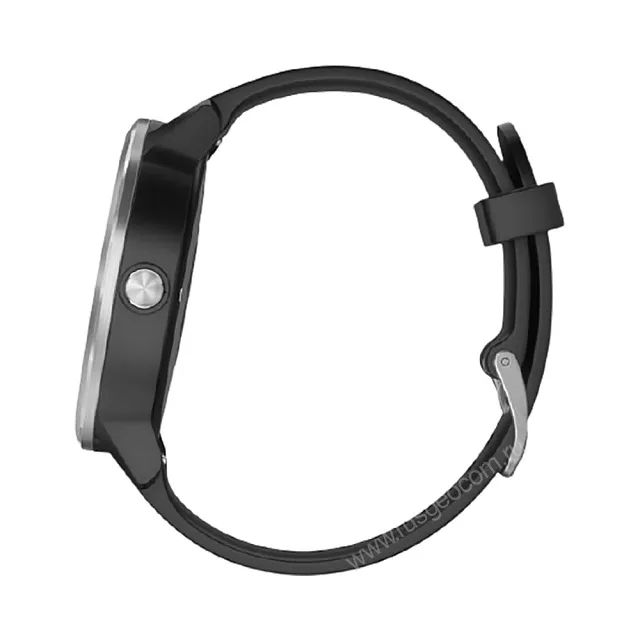 Часы Garmin Vivoactive 3 серебристые с черным ремешком