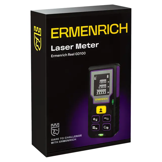 Лазерный дальномер Ermenrich Reel PLUS GD100 фиолетовый