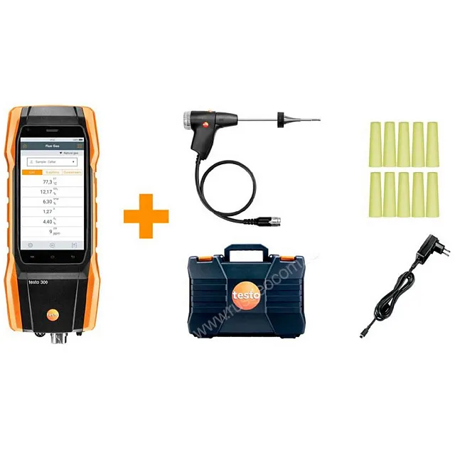Комплект Testo 300 (O2, CO с H2-компенсацией  до 8000 ppm)