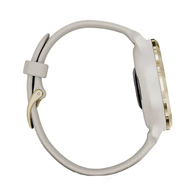 Часы Garmin Venu 2S песочного цвета с золотистым безелем