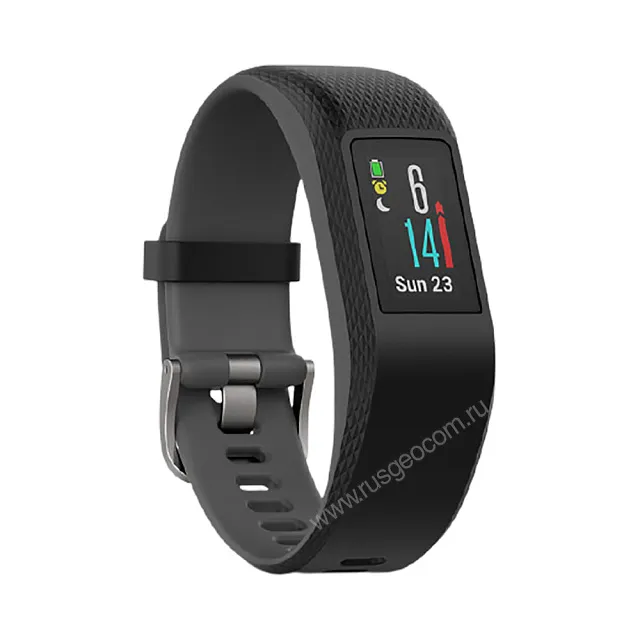 Фитнес-браслет Garmin Vivosport с GPS черные малый/средний размер