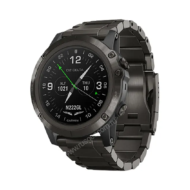 Часы Garmin D2 Delta PX для пилотов с титановым DLC ремешком