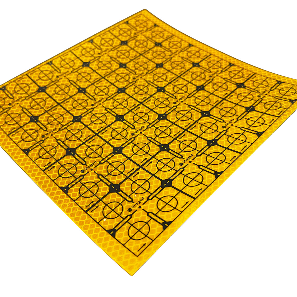 Отражатель пленочный STAGED 50*50 мм (16 шт.), оранжевый