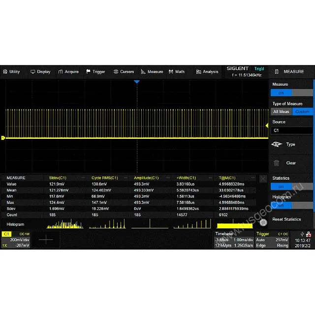 Осциллограф АКИП-4129А + Опция 500А