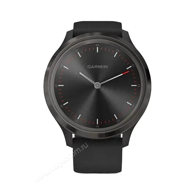 Часы Garmin Vivomove 3 черные с черным силиконовым ремешком