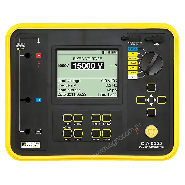 Измеритель сопротивления изоляции Chauvin Arnoux C.A 6555
