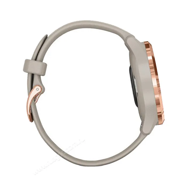 Часы Garmin Vivomove 3S розовое золото циферблат с песочным ремешком