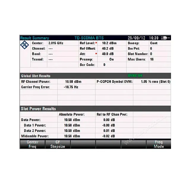 Опция общего анализа сигналов базовых станций TD-SCDMA Rohde & Schwarz FSH-K48