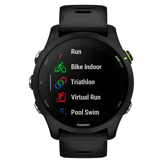 Часы Garmin Forerunner 255 Music с черным ремешком