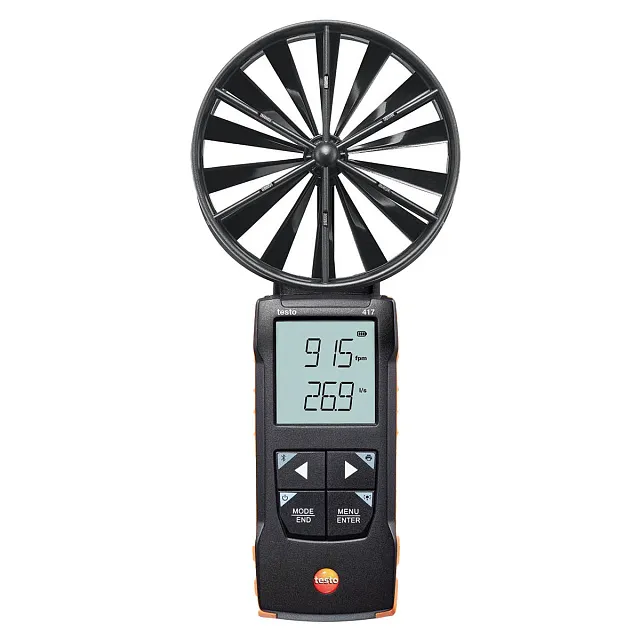 Анемометр цифровой Testo 417 с подключением к приложению