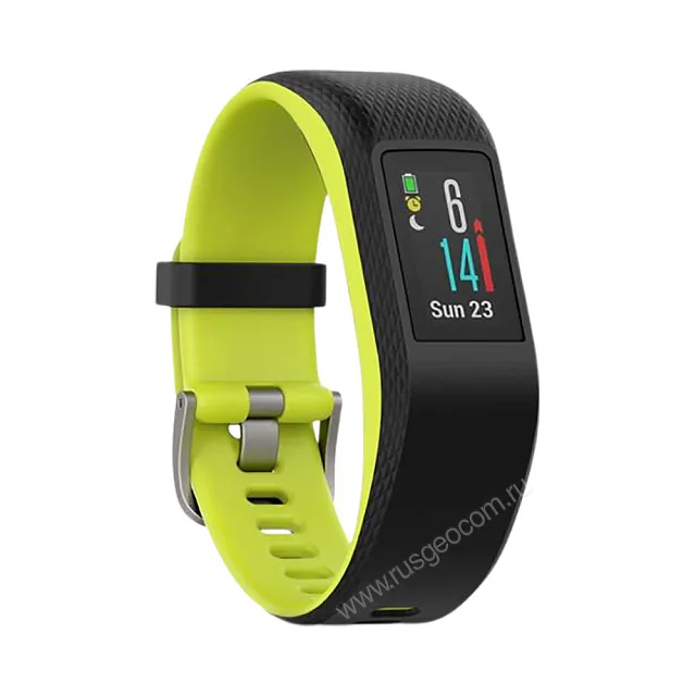 Фитнес-браслет Garmin Vivosport с GPS лимонные большой размер