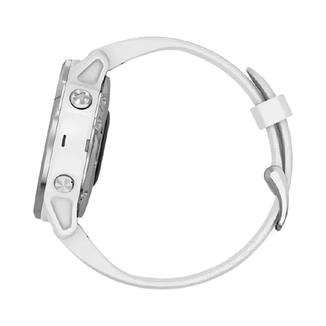 Часы Garmin Fenix 6S белые с белым ремешком