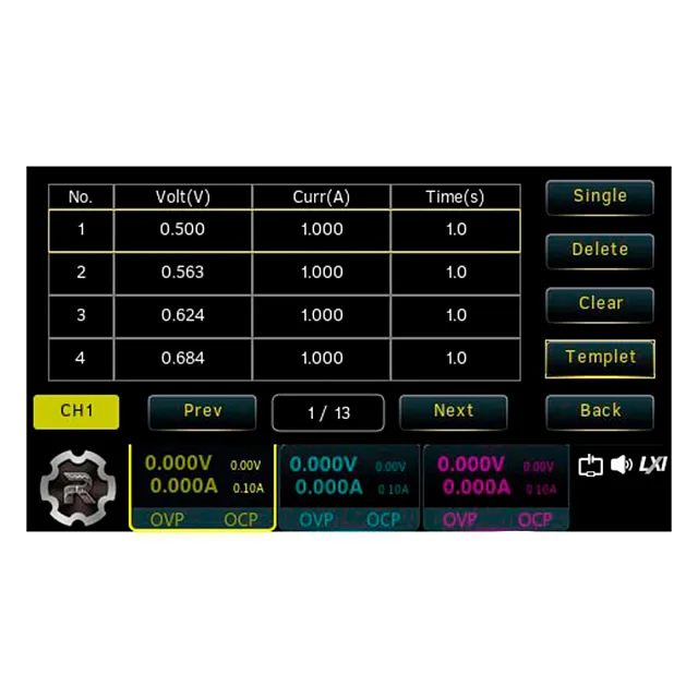 Опция произвольной формы с минимальным временем стояния 100 мс DP900-ARB