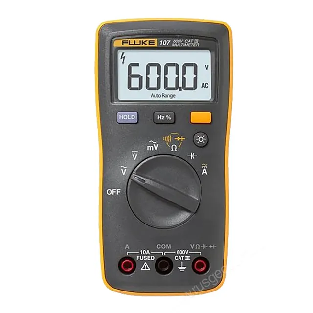 Комплект - мультиметр Fluke 107 с фонарем на головной убор Fluke L205