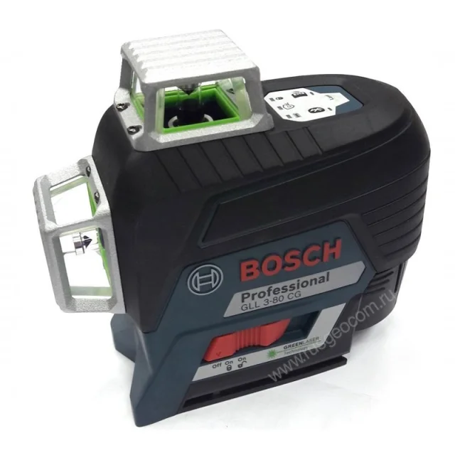Лазерный уровень Bosch GLL 3-80 CG с зеленым лучом + BM 1 + GBA 12V + L-Boxx (0.601.063.T00)