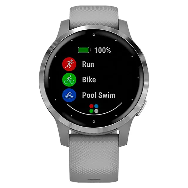 Часы Garmin vivoactive 4s серые с серебристым безелем