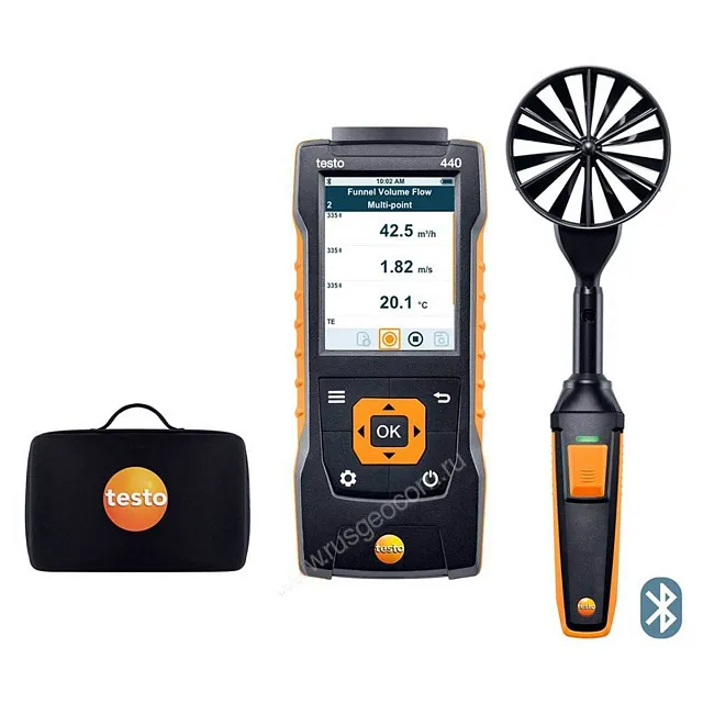 Комплект Testo 440 с Bluetooth-крыльчаткой 100 мм и кейсом
