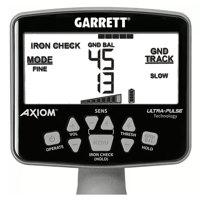 Металлоискатель Garrett Axiom с катушками 11x7" Mono и 13x11" DD с беспроводными наушниками