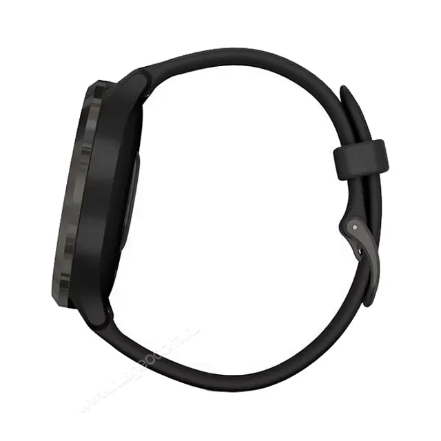 Часы Garmin Vivomove 3 черные с черным силиконовым ремешком