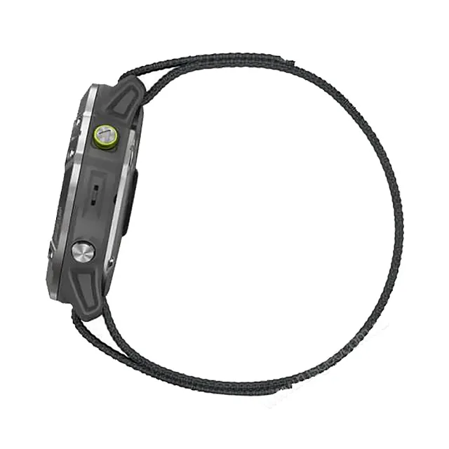 Часы Garmin Enduro стальной корпус и серый нейлоновый ремешок UltraFit