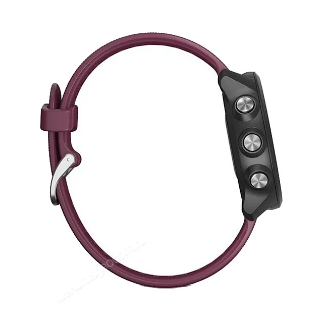 Часы Garmin Forerunner 245 черные с вишневым ремешком