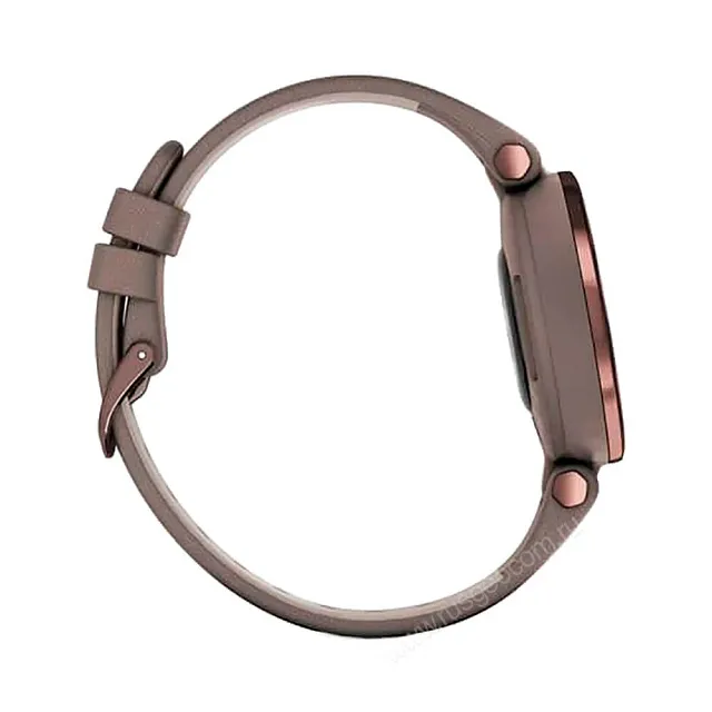 Часы Garmin Lily темно-бронзовый безель, корпус цвета Paloma и итальянский кожаный ремешок