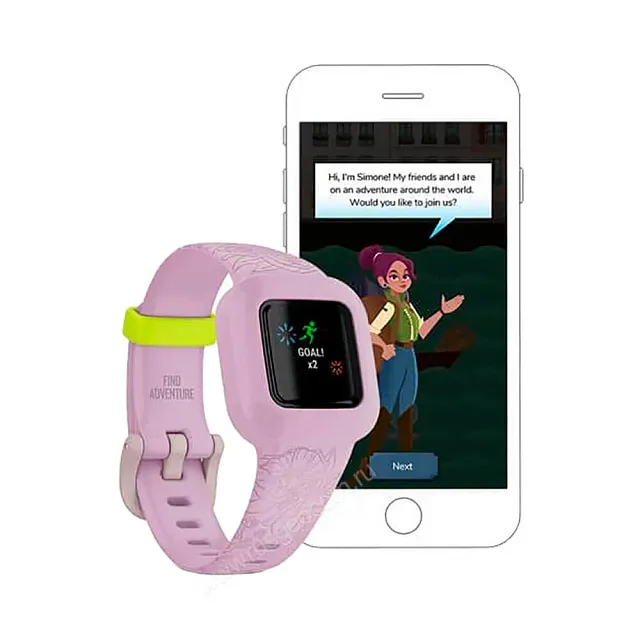 Фитнес-браслет Garmin Vivofit JR 3 Lilac Floral