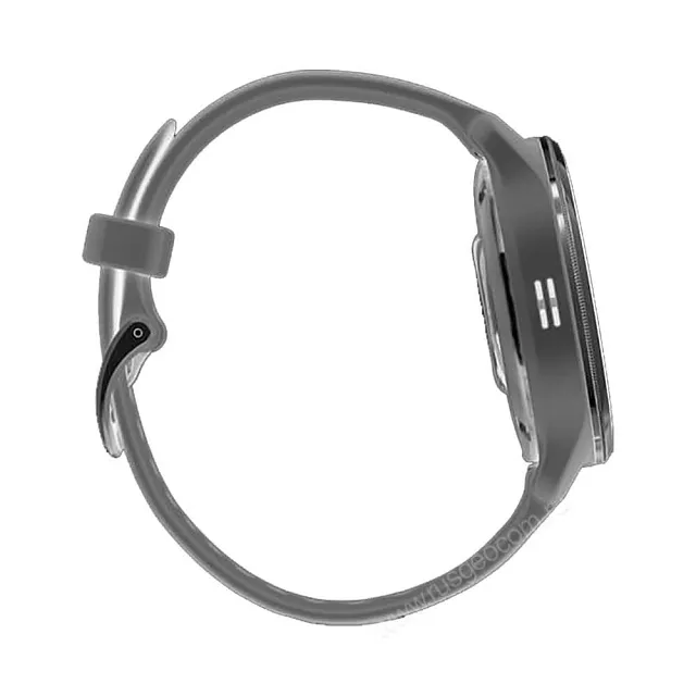 Часы Garmin Venu 2 Plus серые с серебристым безелем и силиконовым ремешком