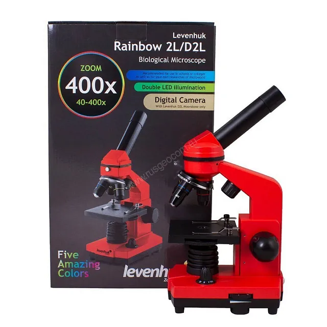 Микроскоп Levenhuk Rainbow 2L Orange (Апельсин)