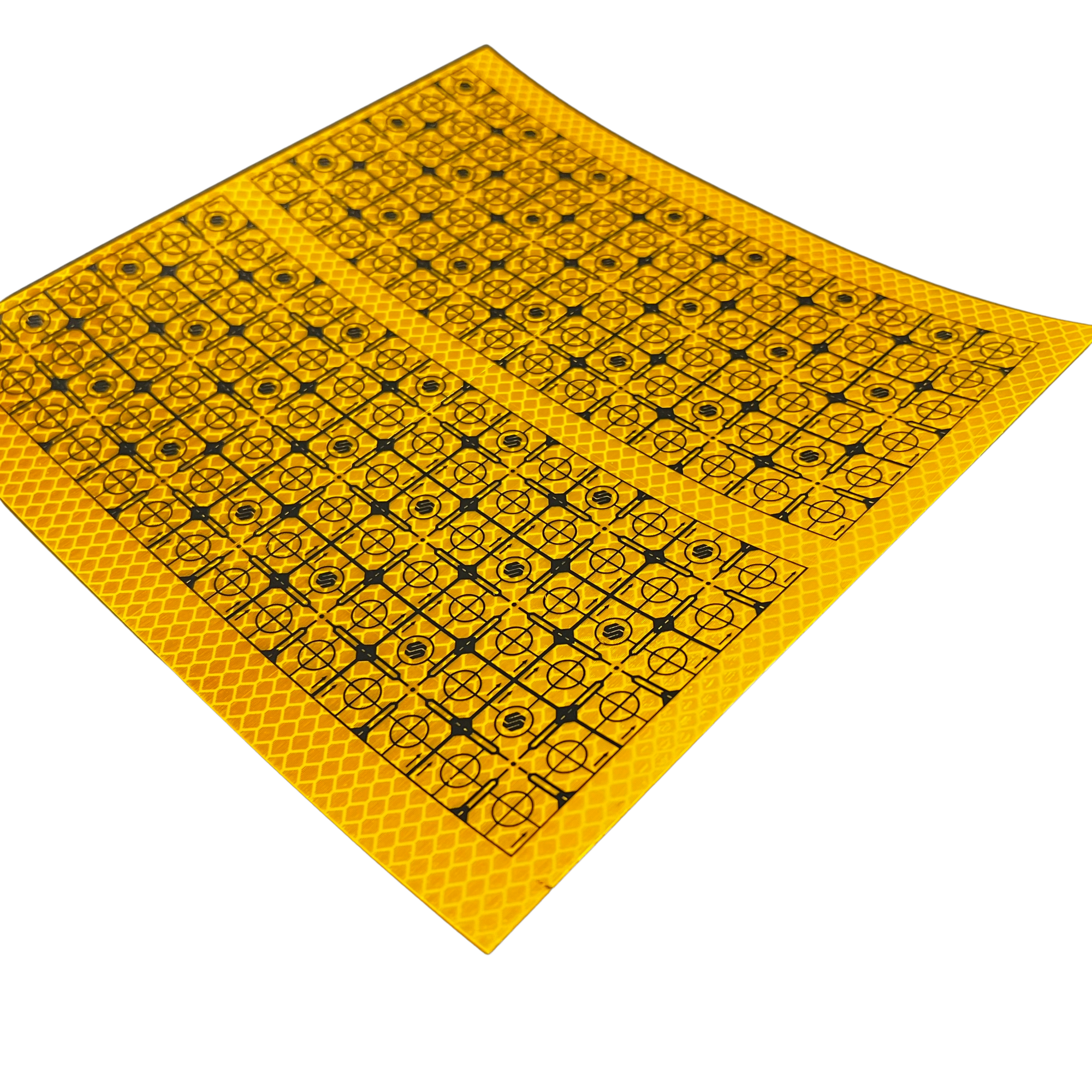 Отражатель пленочный STAGED 30*30 мм (42 шт.), оранжевый