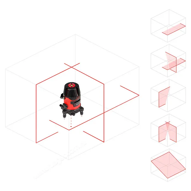 Комплект: лазерный уровень RGK LP-62 + штатив RGK LET-170