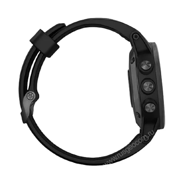 Часы Garmin Fenix 5S Plus Sapphire черные с черным ремешком