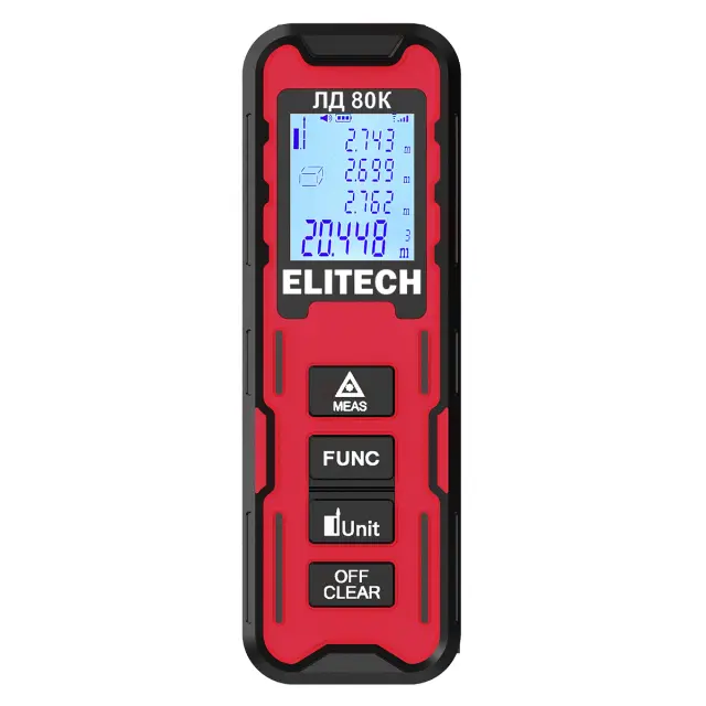Лазерный дальномер Elitech ЛД 80К