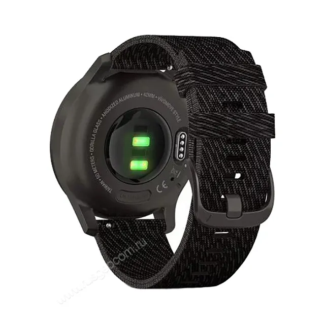 Часы Garmin Vivomove Style графитовый с черным плетеным нейлоновым ремешком