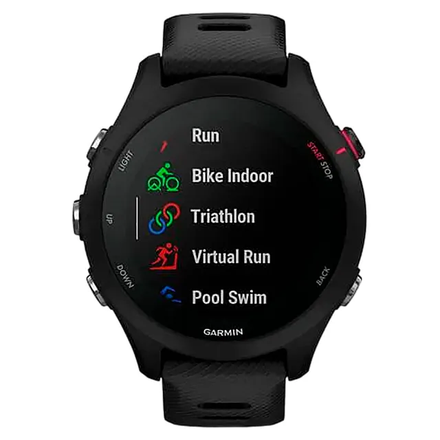 Часы Garmin Forerunner 255S Music с черным ремешком