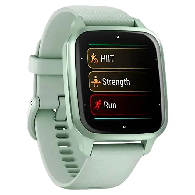 Часы Garmin Venu Sq 2 цвета мяты и безелем мятного цвета