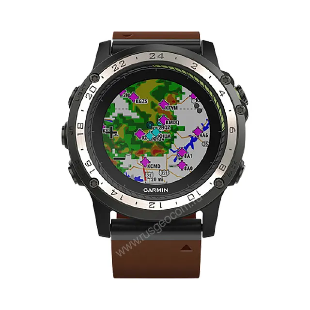 Часы Garmin D2 Charlie с кожаным ремешком
