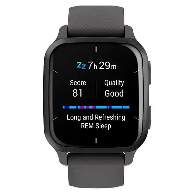 Часы Garmin Venu Sq 2 серый с серым алюминиевым безелем