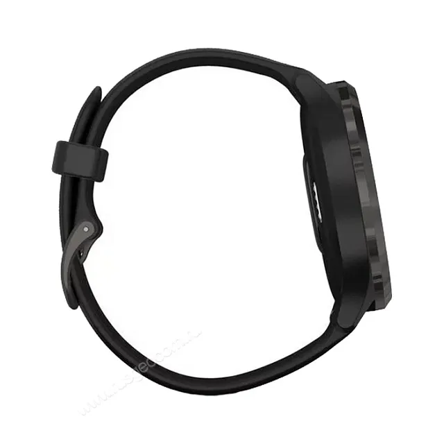 Часы Garmin Vivomove 3 черные с черным силиконовым ремешком
