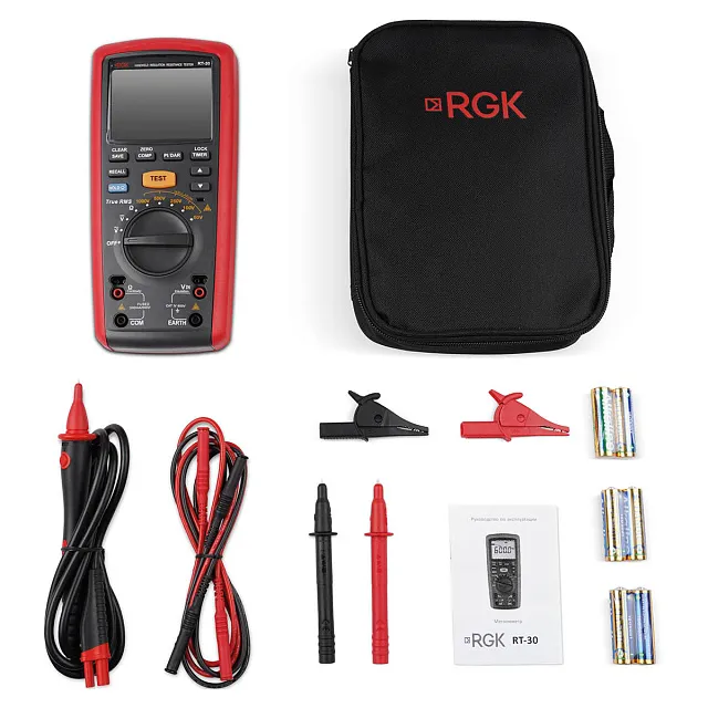 Цифровой мегаомметр RGK RT-30