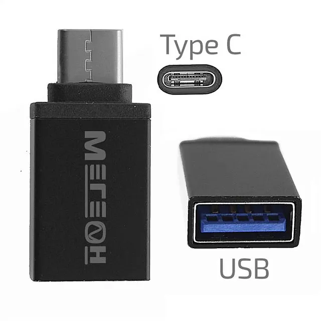 Переходник МЕГЕОН 33201К (USB-A мама - USB-C папа)
