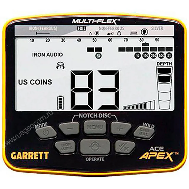 Металлоискатель Garrett ACE Apex 6x11+MS-3
