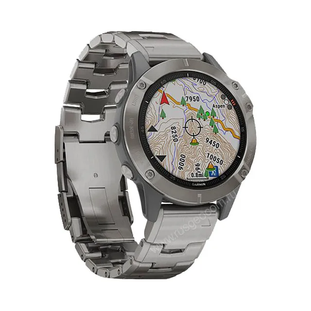 Часы Garmin Fenix 6 Sapphire титановый с титановым браслетом