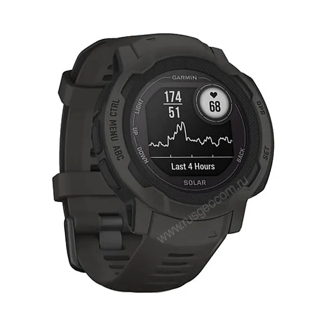 Часы Garmin Instinct 2 Solar черный