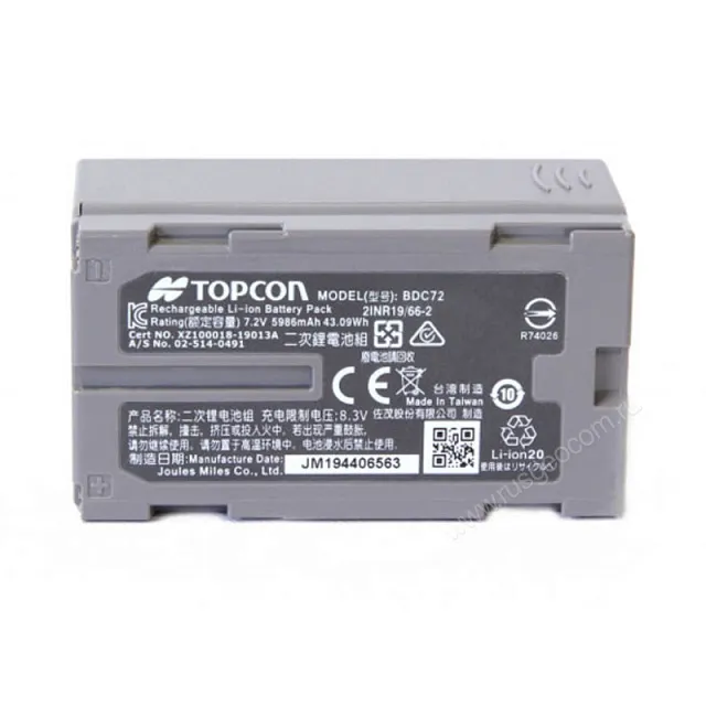 Аккумулятор Topcon BDC72