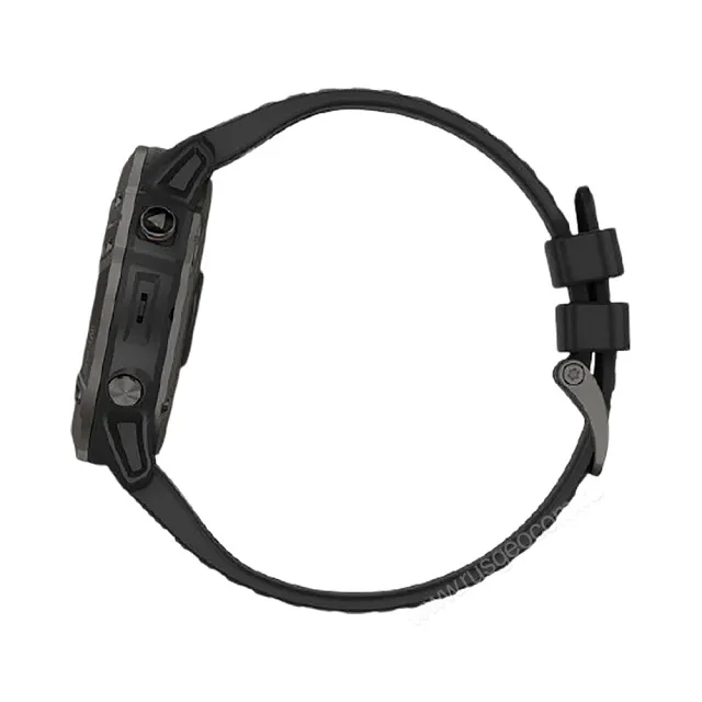 Часы Garmin Fenix 6X Pro Solar титановый серый DLC с черным ремешком