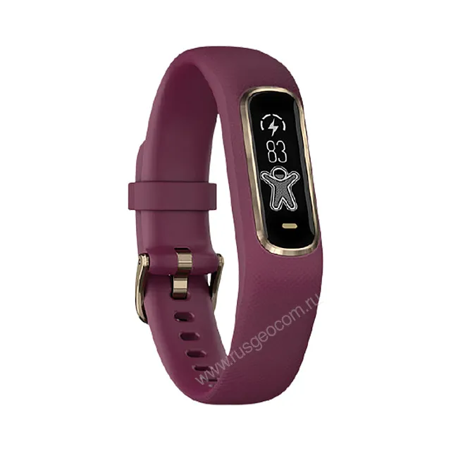 Фитнес-браслет Garmin Vivosmart 4 бордовые с золотом
