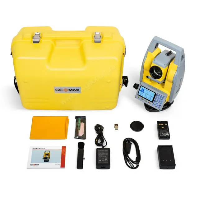 Тахеометр GeoMax Zoom10, 2" с X-PAD Ultimate Premium в комплекте смартфон и крепление
