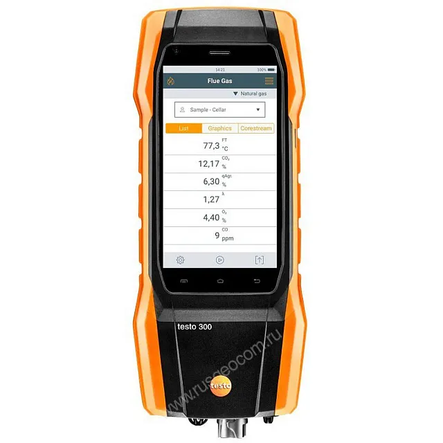 Комплект Testo 300 Longlife (O2, СО с H2-компенсацией до 8 000 ppm)